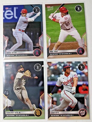 2022 Topps Now MLB Network Top 100 Players - You Pick! Complete Your Set #1-100