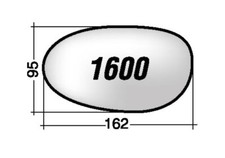 Per Smart Fortwo 1998-2006 Vetro di Ricambio Sx per Specchio Retrovisore 162X95