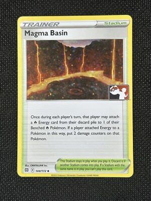 Magma Basin Series 3 4 Prize Pack Cosmos Holo Play! Stamped Promo 144/172 NM