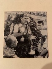 Stirling Moss British Formula 1 One Race Car Driver 1957 Football SI Panel