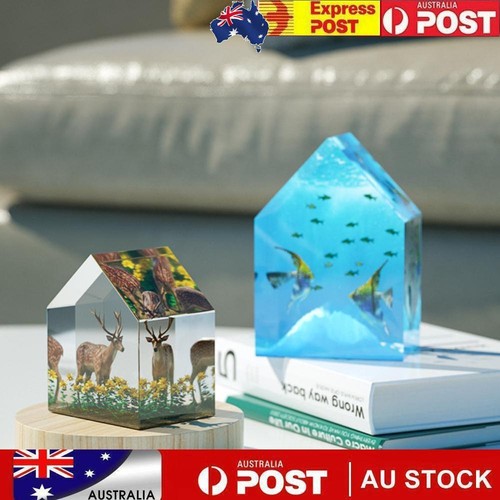 Dried Flower House Mold 3D Cube House Mold Decor DIY Home Ornaments