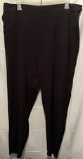 32 Degrees Women's Lightweight Twill Pull-On Pant Black XX- Large Elastic NWT