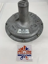 Maxitrol RV91-2" NPT Straight-Thru-Flow Gas Pressure 3"-6" WC Plated STD Spring