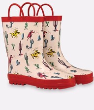 Cath Kidston Desert Cowboy Wellington Boots Wellies Size 8 Kids New With Tags
