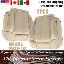 For 1999-2002 Chevy Tahoe Suburban Driver Passenger Bottom Leather Seat Cover