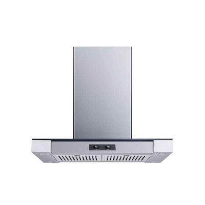 Winflo Island Range Hood 30'' Lighted Removable Grease Filter Stainless Steel