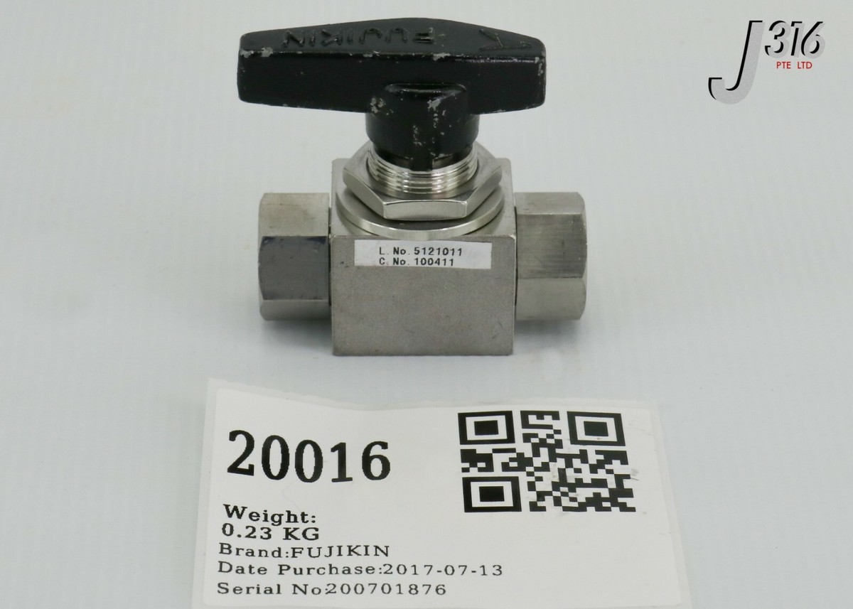 20016 FUJIKIN MANUAL DIAPHRAGM VALVE 100411 | eBay