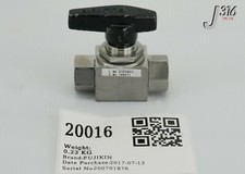 20016 FUJIKIN MANUAL DIAPHRAGM VALVE 100411
