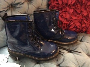 royal blue combat boots