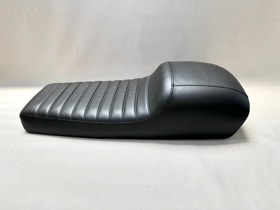 Asiento de motocicleta Suzuki GS750 B C E 1977-1979 negro estilo clásico bandeja de metal. GS750 Foto 3 de 4