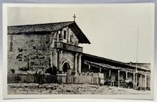 RPPC Mission Dolores About 1833, California CA Vintage Real Photo Postcard