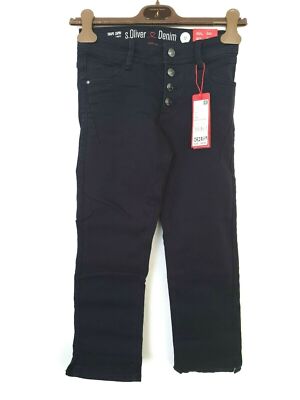 s.Oliver Damen Jeans Blau Shape Capri Slim Fit Medium Rise Gr.32 Neu&Etikett