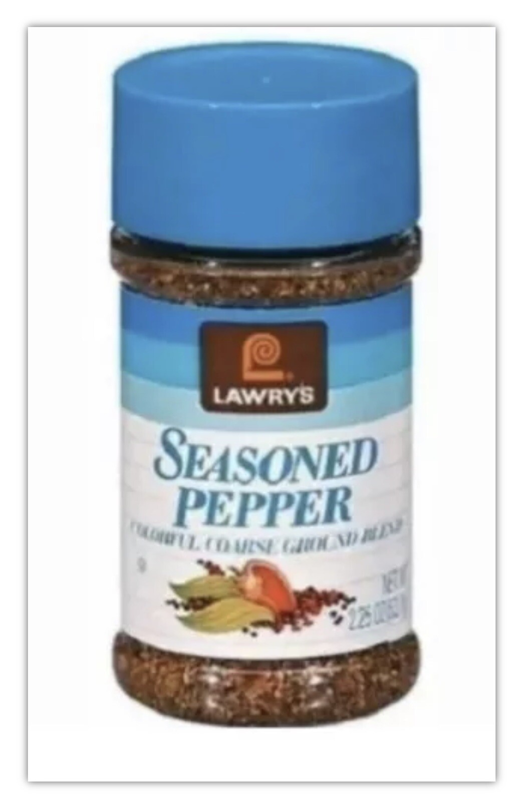 Lawry's Seasoned Pepper Colorful Coarse Ground Blend Original Packaging