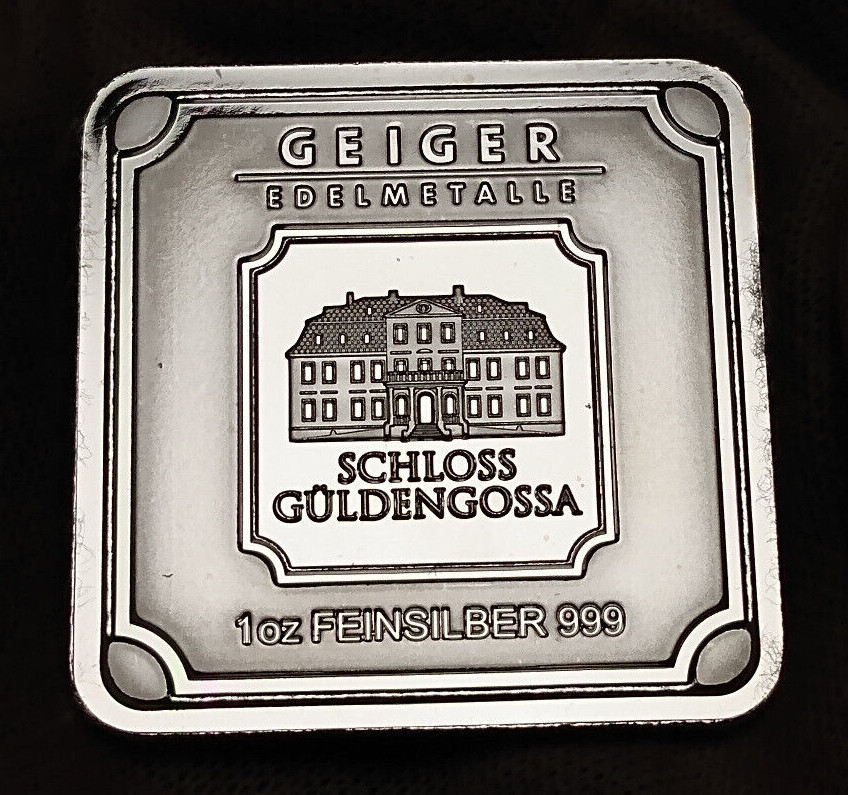 Geiger Square 1 oz 999 Silver LEV Geiger Edelmetalle Square