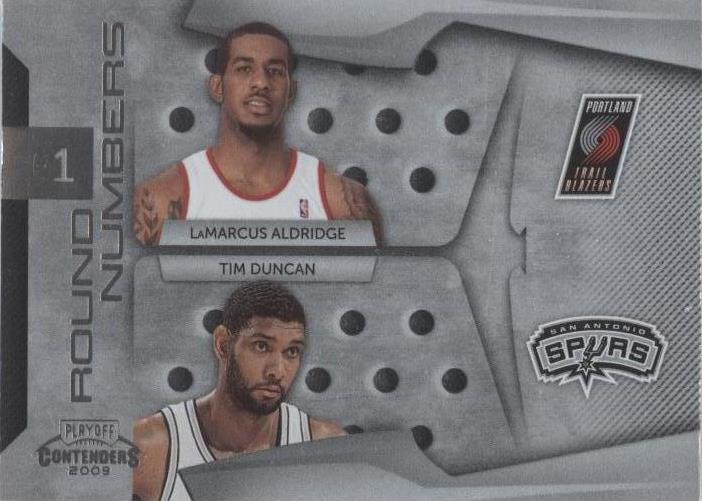 2009-10 Playoff Contenders - Tim Duncan/LaMarcus Aldridge #2 - 1 of 2
