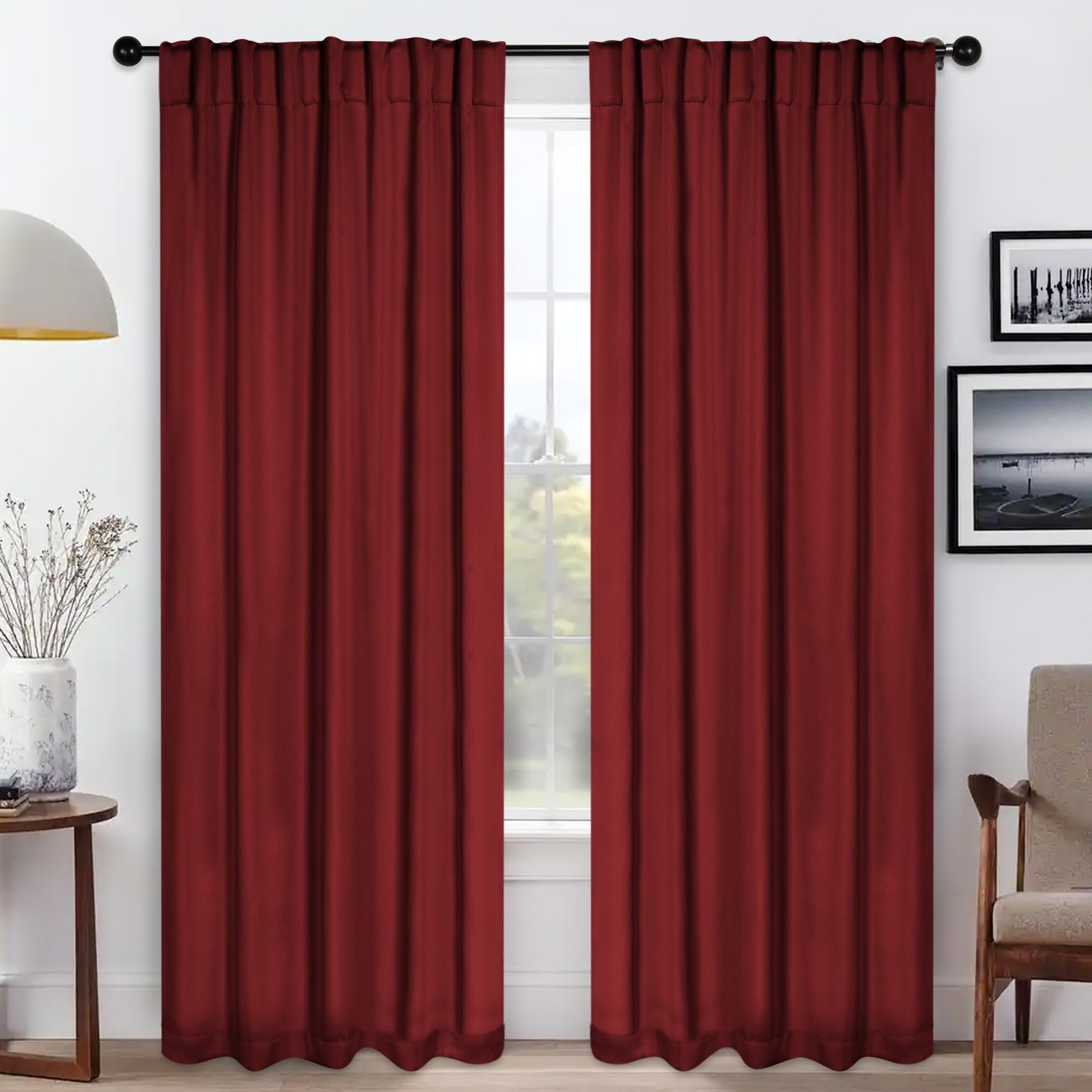 Blackout Curtains, Room Darkening, Bedroom, Drapes, Kitchen, Living Room Wind...