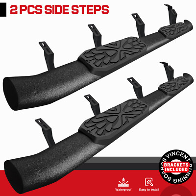 FOR 24-25 Toyota Tacoma Double/Crew Cab 3.5  Step Curved Running Boards Nerf Bar