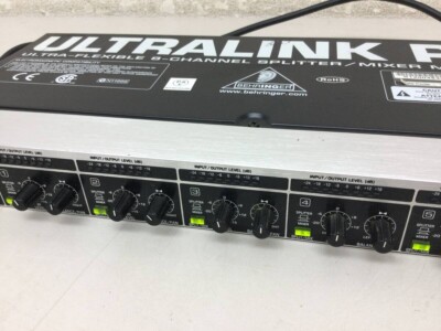 BEHRINGER ULTRALINK PRO MX882スプリッターミキサー① Amazon.com: Behringer ULTRALINK PRO MX882 Ultra-Flexible 8