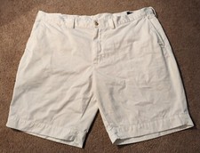 White Ralph Lauen Polo Size 42 Classic Fit Chino Casual Shorts 9" Inseam