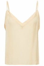 $175 - SANDRO Paris RAWYA Karite PICOT-TRIMMED CHIFFON CAMISOLE - 4 / (US XL)