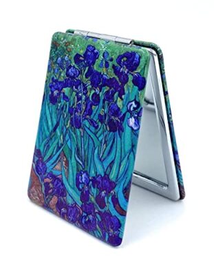Magnifying Mirror for Purse Flower Mirror Gifts Small Cosmetic Mirror Van Gogh