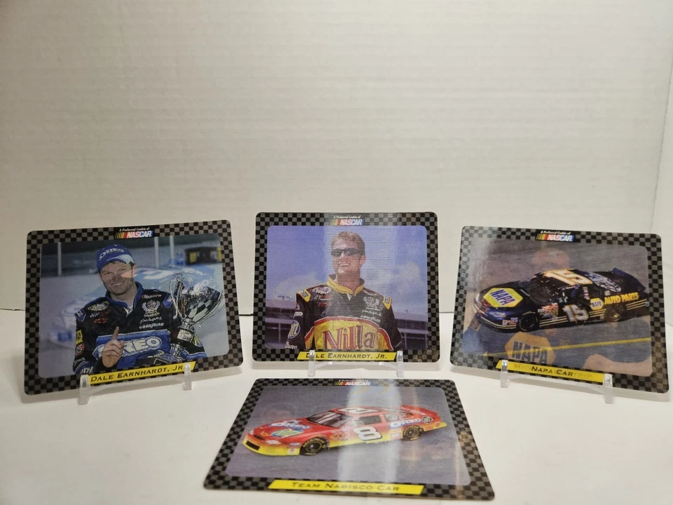 Juego completo de 4 tarjetas holográficas NASCAR 2002 Nilla Wafers Dale Earnhardt Jr  Foto 2 de 4