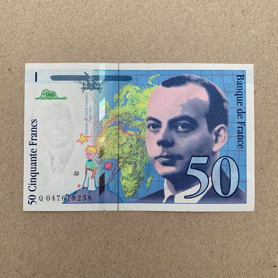 The Little Prince Note FRANCE French 50 Francs 1999 Banknote European Currency - Image 2 of 4