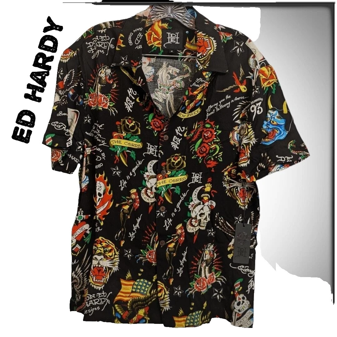 Camisas para hombre Ed Hardy talla M