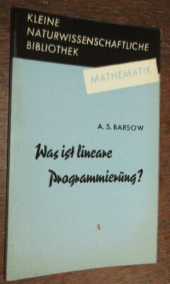 1964 WHAT IS LINEAR PROGRAMMING? GDR book mathematics computer science