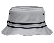 NEW SZ S/M ADULT LIGHT GRAY BUCKET HAT CAP HIGH QUALITY COTTON TWILL BOONIE