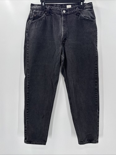 Vintage Levis 921 Orange Tab Black Denim Jeans Tapered Fit Tapered Leg Gr. 16 Short S - Bild 3 von 12