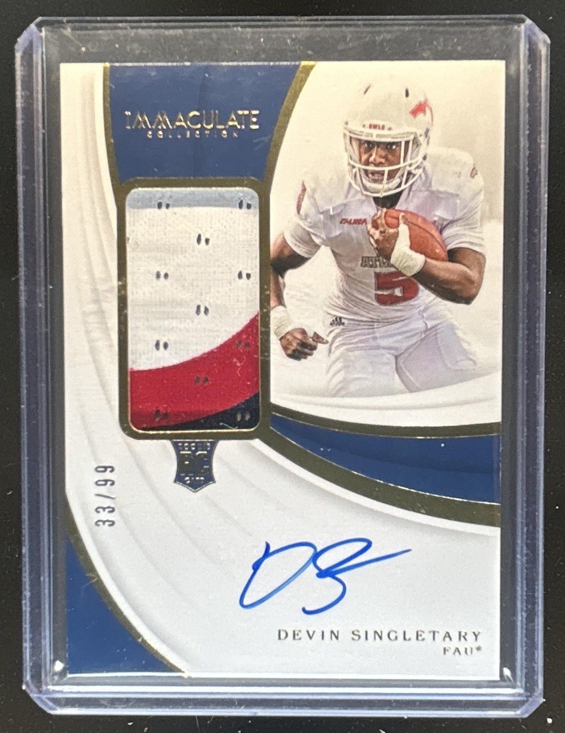 Devin Singletary Panini Immaculate Collection Collegiate #147 Patch-Autograph
