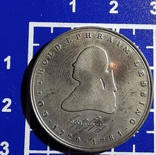 5 Mark CuNi coins Heiermann West Germany Ephraim Lessing 1981 J