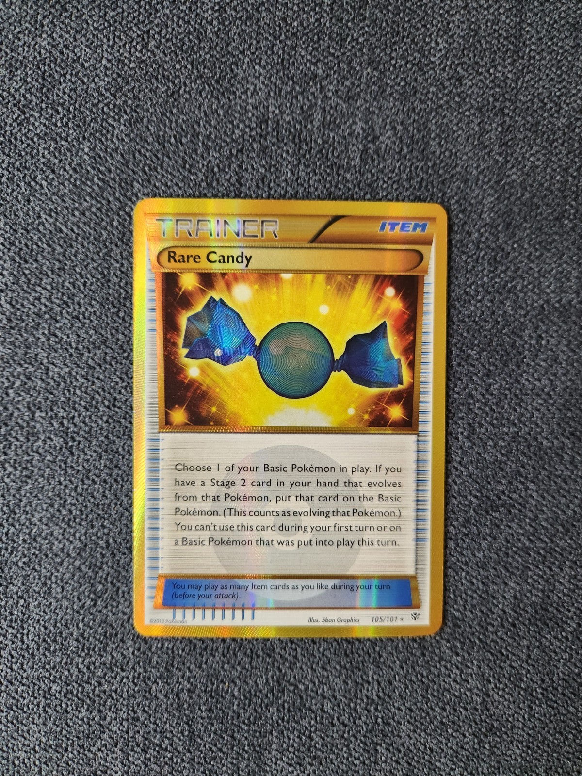 Rare Candy 105 Secret Rare Holo Plasma Blast Near Mint Condition Pokemon