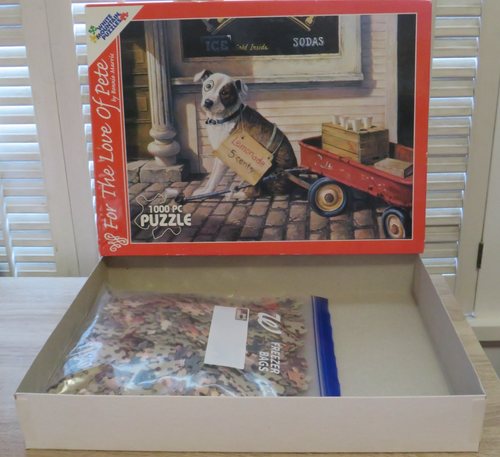 White Mountain FOR THE LOVE OF PETE ~ 1.000 piezas Puzzle Dog ~ 1999 Bonnie Marris - Imagen 8 de 13