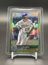 2022 Topps Chrome Ben Baller Edition Chartreuse Refractor /15 Matt Olson SSP