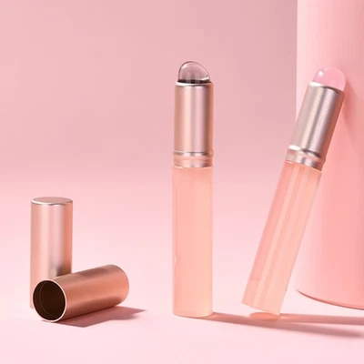 Silicone Lip Brush Soft Mini Lip Applicator Round Elastic Concealer Makeup Brush