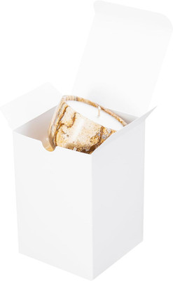 10 Pack 4X4X6 White Gift Boxes with Lids - Tall Small Gift Boxes for 16Oz Mason