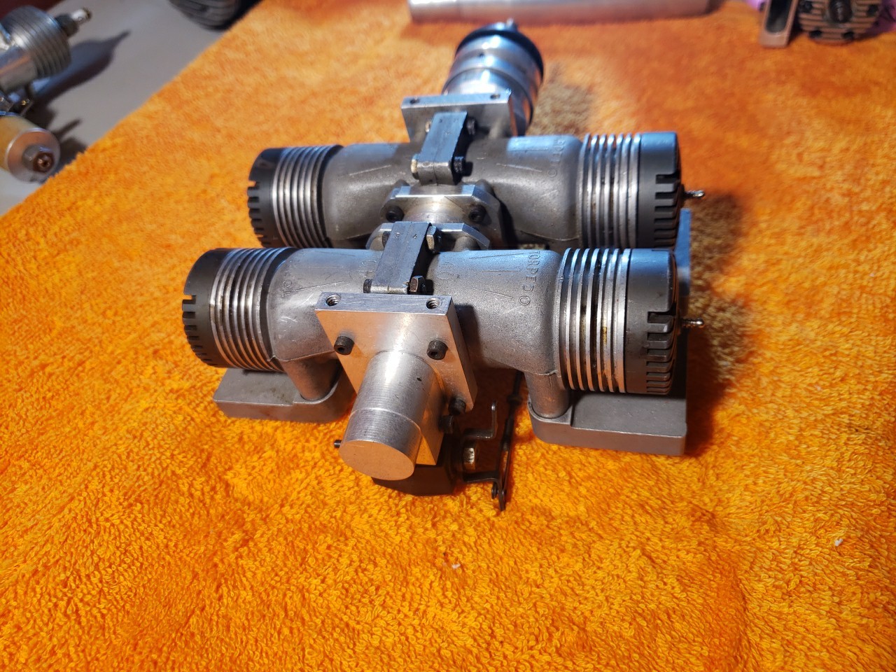 K&B Engine - torpedo Radial 4 Cylinder Flat 4 X 40 Motor - Rare Custom - KIK25