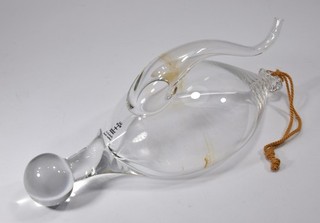 vintage SKRUF SWEDEN Glas Wasserbarometer Schweden Donnerflasche Wetterbarometer