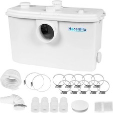 HOCANFLO 750W Macerator Pump with Impeller Blades, High Efficiency Sewerage Pum