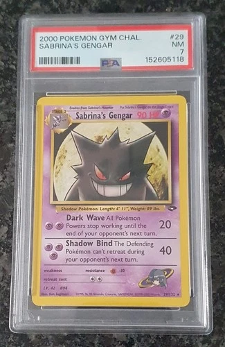 Sabrina's Gengar 29/132 Gym Challenge Regular PSA 7