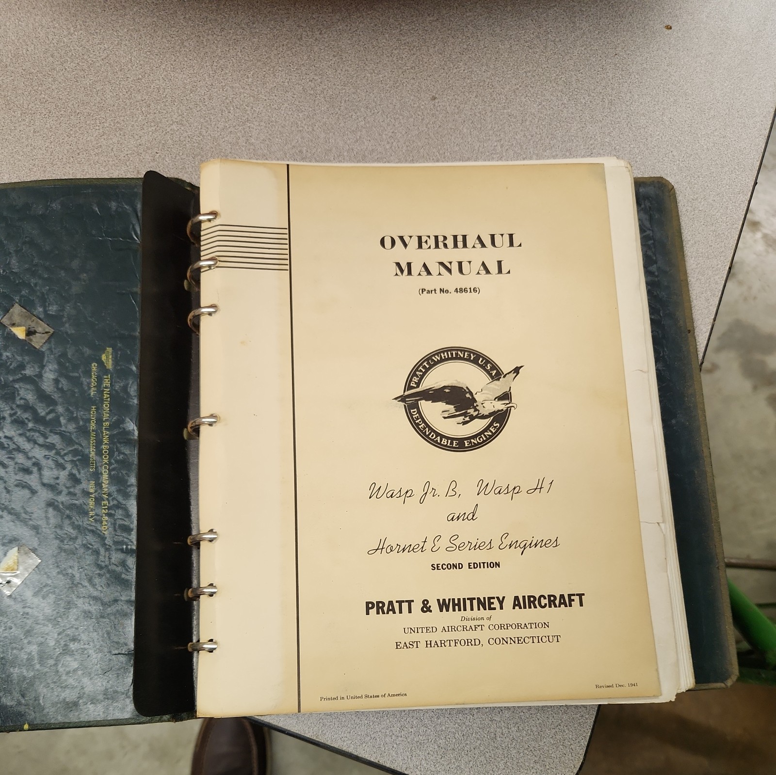 1941 OVERHAUL MANUAL WASP JR B & H1 AND HORNET E SERIES ENGINES PRATT & WHITNEY