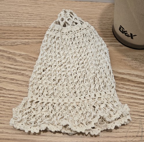 HandMade Tatted Crochet Women's Sleeping Nightcap Bonnet Prairie Cap Boudoir Hat - Picture 4 of 9