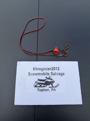 1980s SKI DOO Snowmobile TETHER CAP & CORD Vintage Citation 377