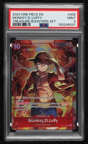 Monkey.D.Luffy graded PSA 9 for sale on eBay