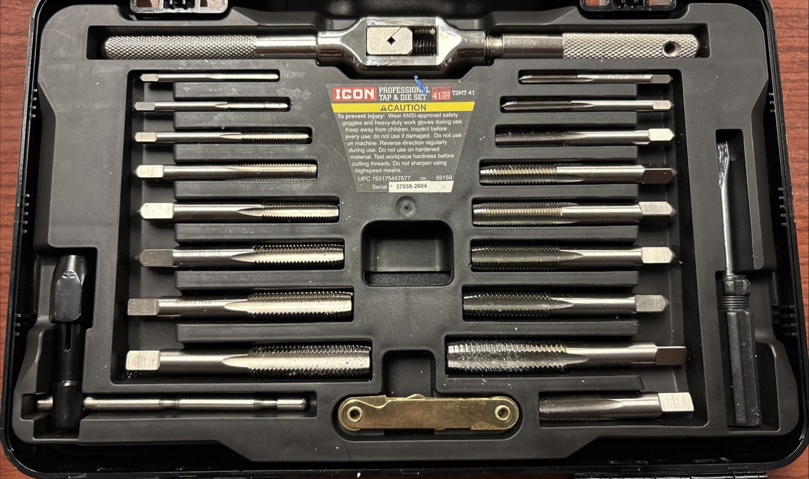 ICON TDMT-41 Professional Tap & Die Set - Metric 41 Piece (59159) - second product detail image