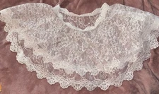 FLORAL LACE COLLAR FOR DRESS White Wedding Party Floral Dress (Xmas Tree Skirt?)