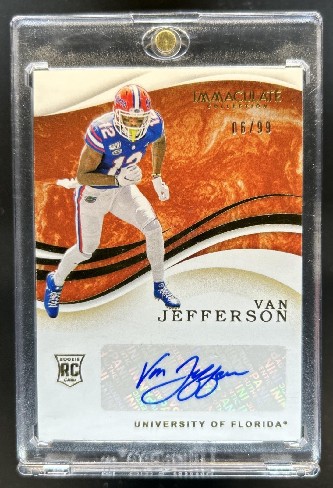 2020 Panini Immaculate Collegiate Van Jefferson RC Auto Autograph #/99 Gators