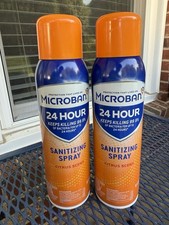 MICROBAN Disinfectant Spray, 24 Hour Antibacterial and  Sanitizing Spray 2 pk